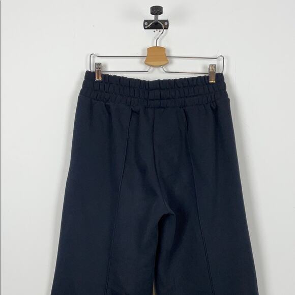 Blogilates Travel Women's M Black Wide-Leg Drawstring 2 Pocket Warm Sweatpants - Picture 8 of 10